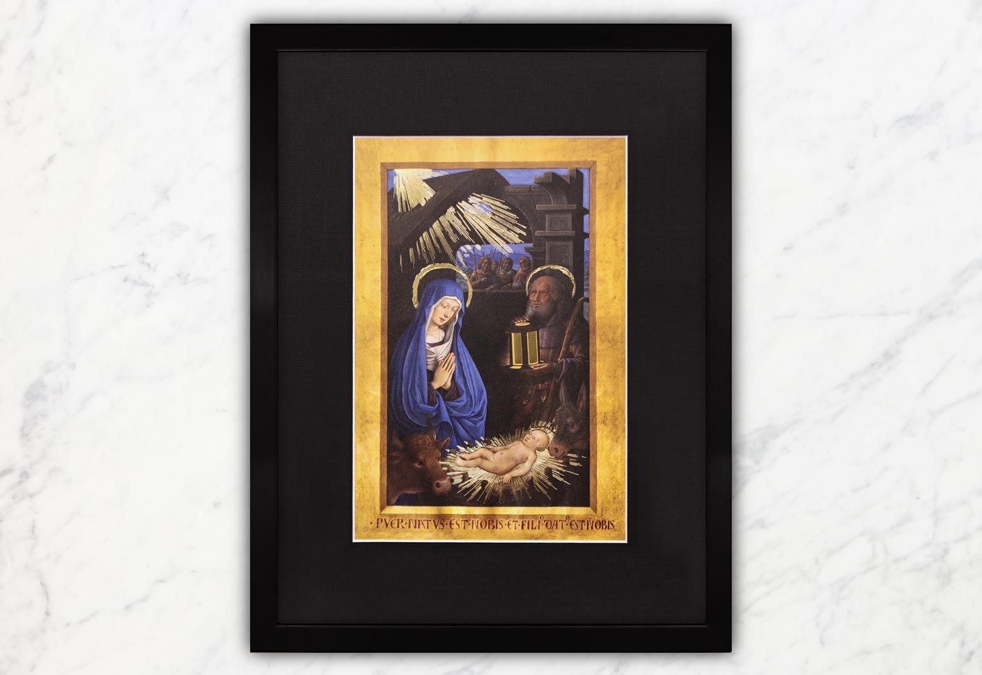 Illuminated manuscript of the Crhistmas Night - Nativity